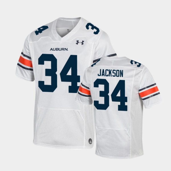 Men's Auburn Tigers #34 Bo Jackson White Under Armour Football Replica  Jersey 831976-415